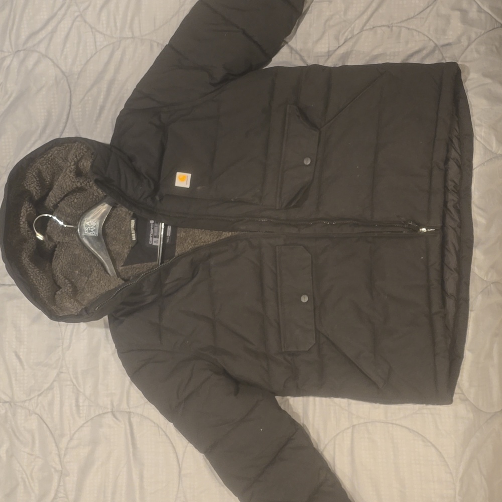 Women's Carhartt Montana Puffer Jacket Sherpa Lined Rain Defender Size XL